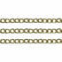 5mm x 3mm Metal Alloy Twisted Oval Link Chain (available in 5 colours)